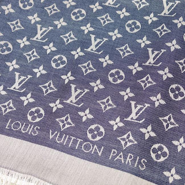 LOUIS VUITTON（ルイ・ヴィトン）レディース/メンズ/ストール/ショール・モノグラム デニム/ブルー/M71386