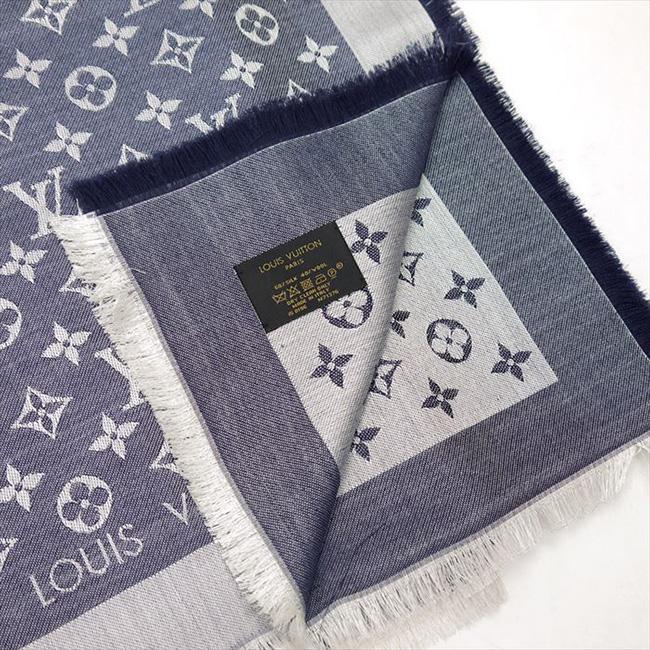 LOUIS VUITTON（ルイ・ヴィトン）レディース/メンズ/ストール/ショール・モノグラム デニム/ブルー/M71386