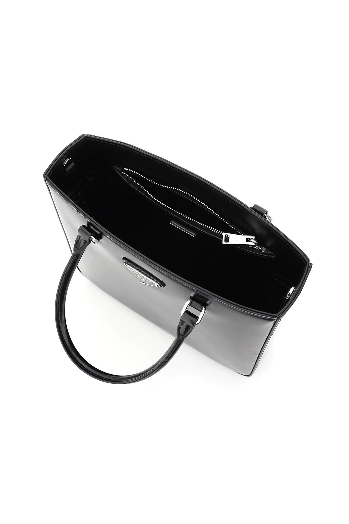プラダ PRADA ロゴディテールのブラッシュドレザートートバッグ 1BA330 V OOO ZO6