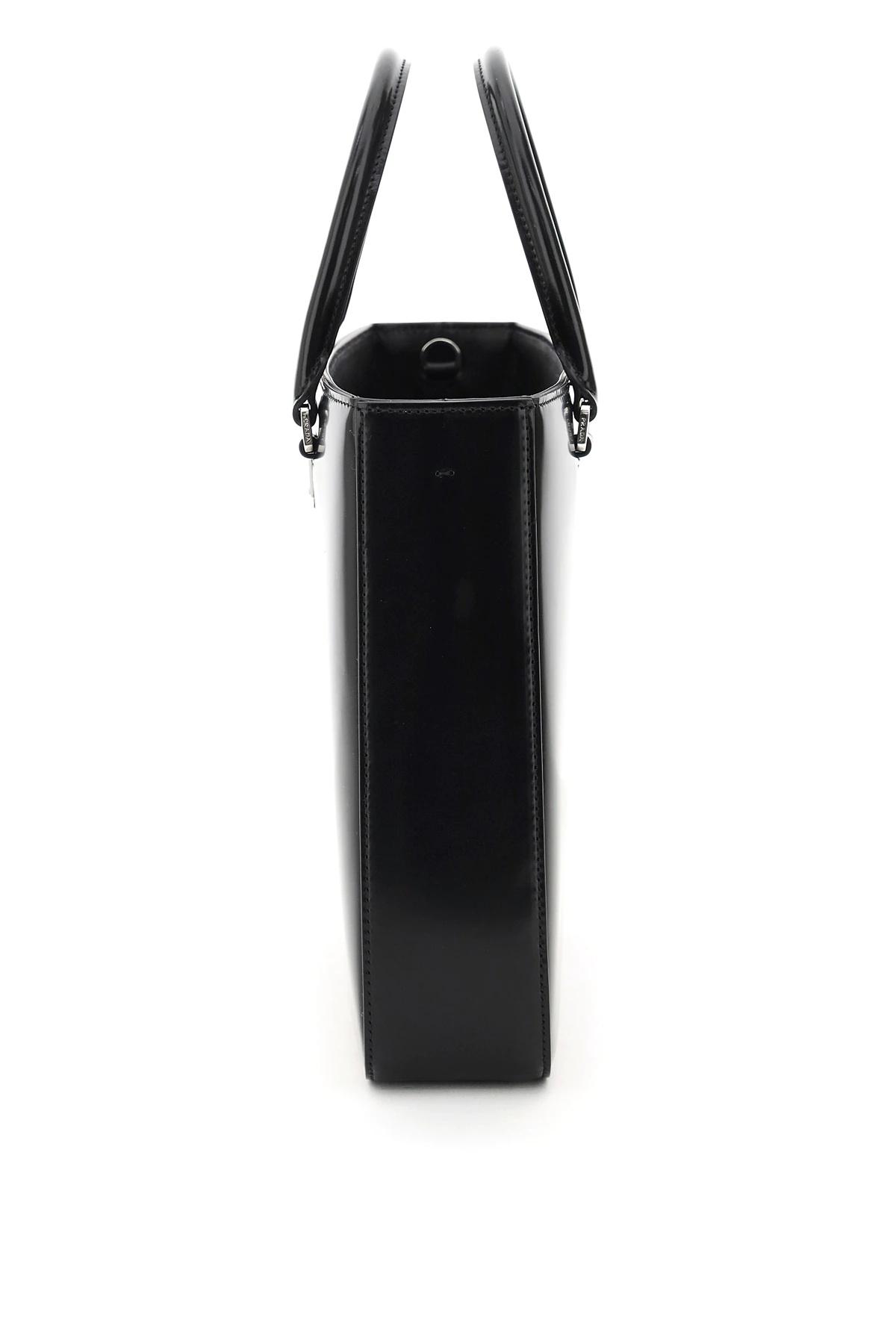 プラダ PRADA ロゴディテールのブラッシュドレザートートバッグ 1BA330 V OOO ZO6