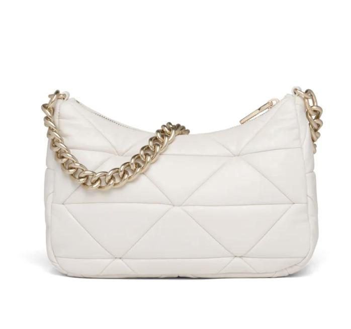 プラダ Prada System ナッパレザー パッチワーク ショルダーバッグ 1BC157_2DMO_F0009_V_L9O