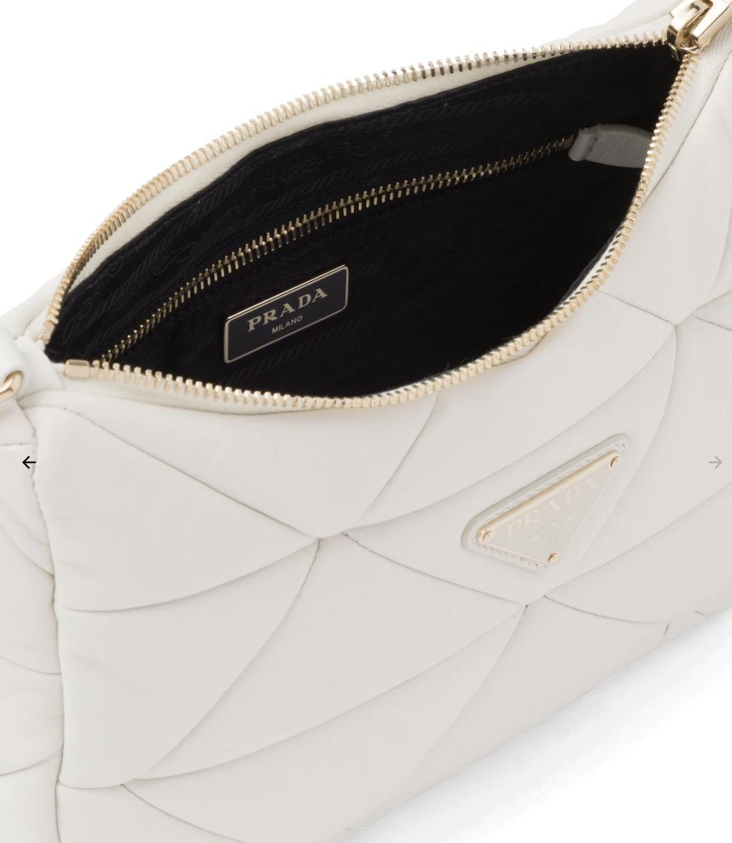 プラダ Prada System ナッパレザー パッチワーク ショルダーバッグ 1BC157_2DMO_F0009_V_L9O
