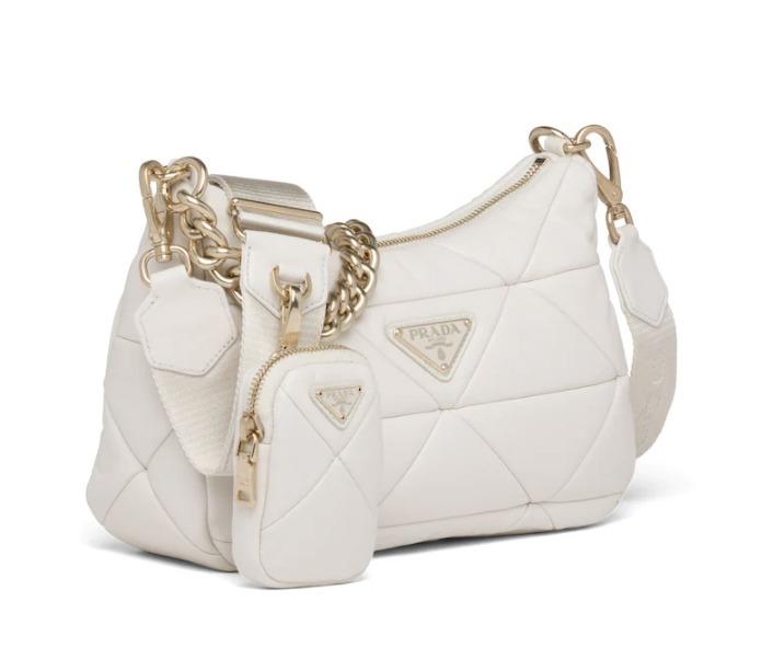 プラダ Prada System ナッパレザー パッチワーク ショルダーバッグ 1BC157_2DMO_F0009_V_L9O