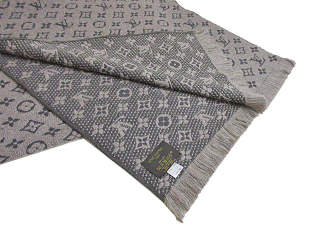 LOUIS VUITTON ルイヴィトン モノグラム マフラー 「エシャルプ・モノグラム クラシック」グレー ベージュ M78524