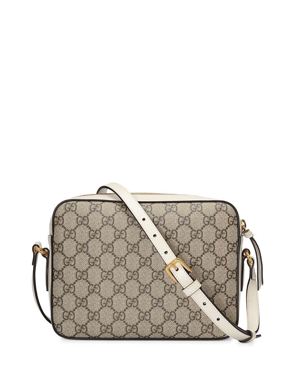 グッチ GUCCI ホースビット1955 スモールショルダーバッグ 645454 92TCG 9761 GGスプリームキャンバス ベージュ＆ホワイト