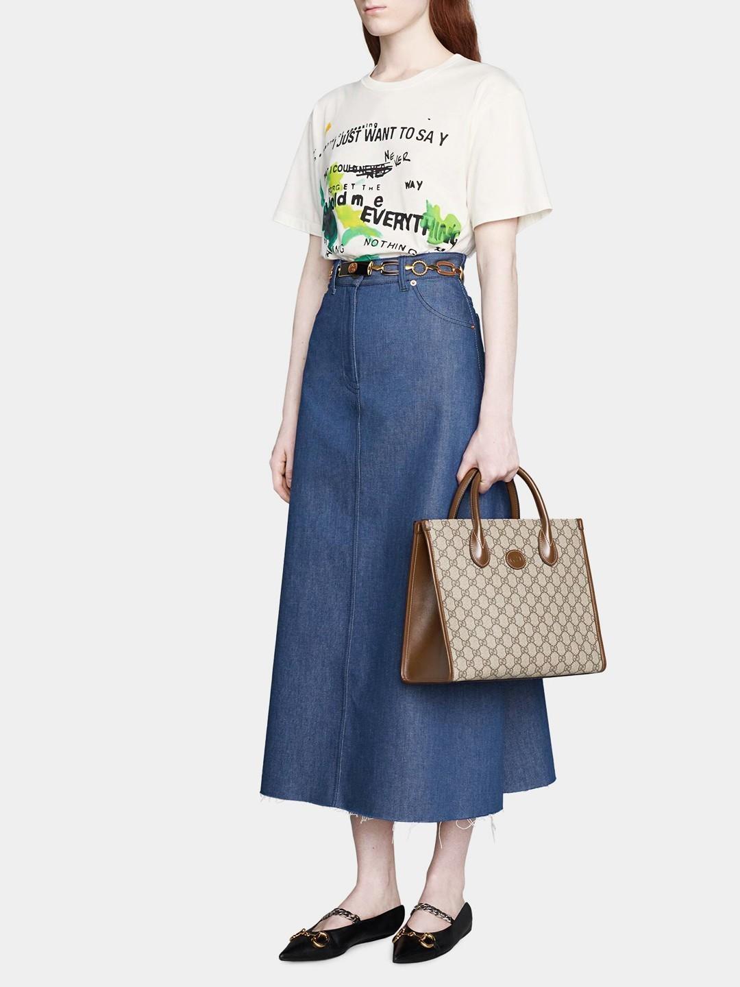 GUCCI グッチ GG スモール トートバッグ ベージュ/ブラウン 659983 92TCG 8563