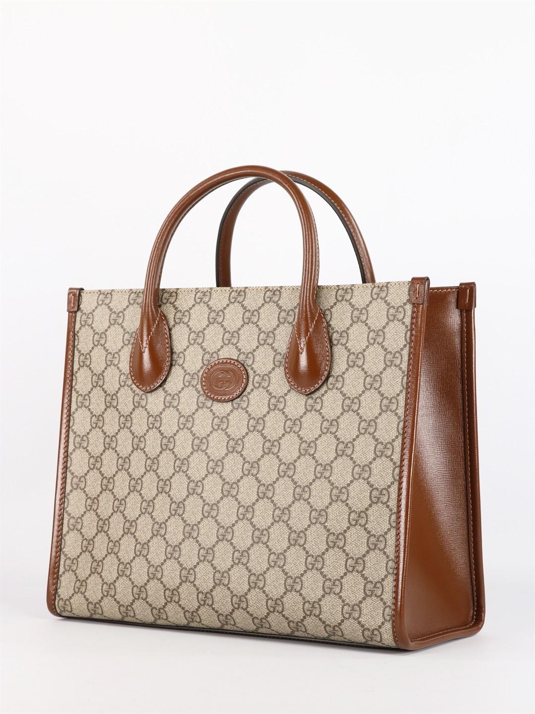 GUCCI グッチ GG スモール トートバッグ ベージュ/ブラウン 659983 92TCG 8563