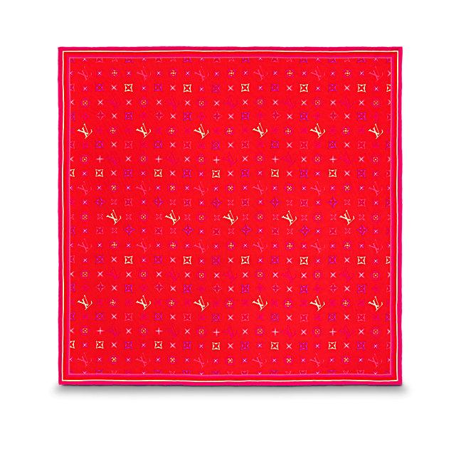 ルイヴィトン マフラー LOUIS VUITTON  カレ・ハッピー モノグラム M73090