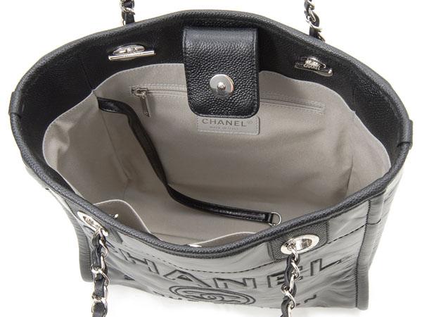 シャネル CHANEL トートバッグ A93256 Y60500 94305 チェーン ショルダー ココマーク ブラック