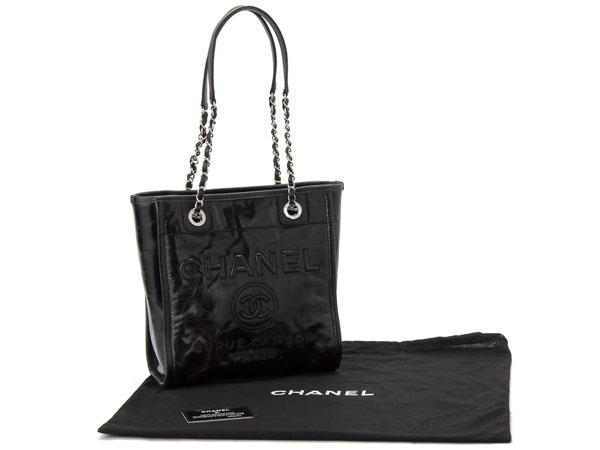 シャネル CHANEL トートバッグ A93256 Y60500 94305 チェーン ショルダー ココマーク ブラック