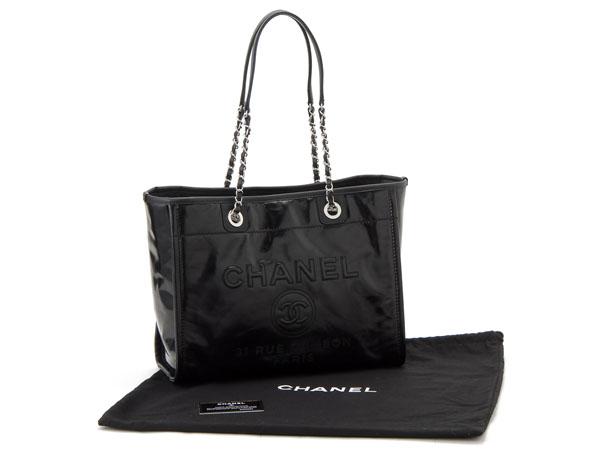 シャネル CHANEL トートバッグ A93257-Y60500-94305 ドーヴィル チェーン ブラック