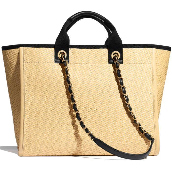 シャネル バッグ レディース CHANEL トートバッグ ドーヴィル ベージュ/ブラック A67001 B05086 NB586