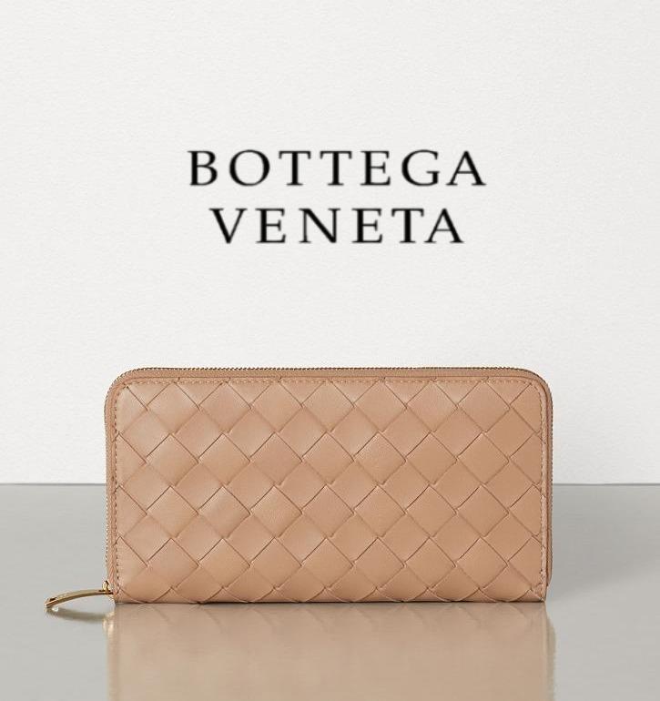 ボッテガヴェネタ BOTTEGA VENETA ラウンドファスナー長財布 ニュートラル 608051 VCPP2 8823