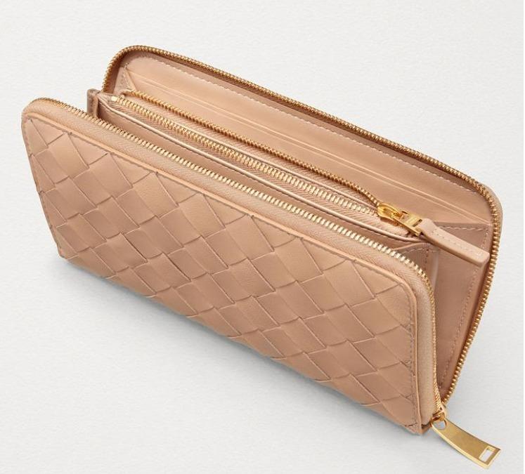 ボッテガヴェネタ BOTTEGA VENETA ラウンドファスナー長財布 ニュートラル 608051 VCPP2 8823