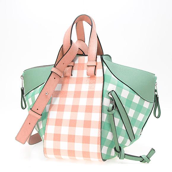 ロエベバッグ LOEWE バッグ レディース 2WAYハンド/ショルダーバッグ サーモンピンク [ハンモック スモールバッグ] 321 04 S35 7736