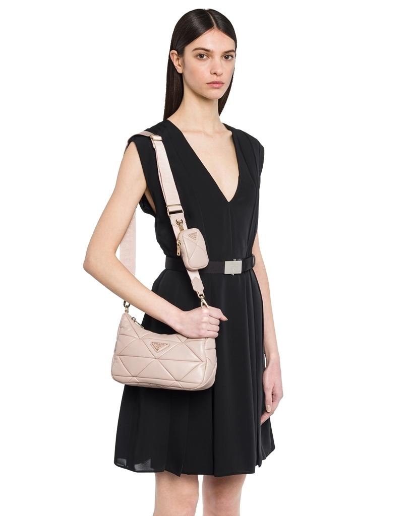 プラダ PRADA プラダ システム ナッパ パッチワーク ショルダーバッグ 1BC157_2DMO_F0NZ2_V_L9O
