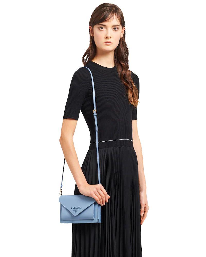 プラダ PRADA サフィアーノレザー ミニショルダーバッグ1BP020_2EEP_F0637