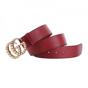 グッチベルト GUCCI パール ダブルG バックル レザー ベルト453260 DU53T 8984