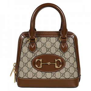 グッチ GUCCI ホースビット 1955 ミニ トップハンドルバッグ 2WAY ショルダーバッグ PVC レザー 640716/‎621220 92TCG 8563