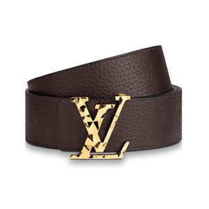 ルイヴィトン LOUIS VUITTON サンチュール・LVファセット リバーシブル ワインレッド M0273T