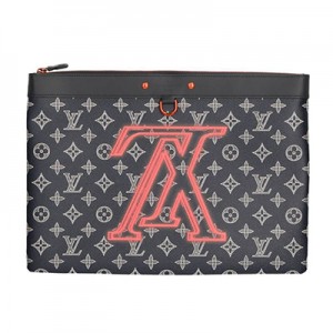 ルイヴィトン LOUISVUITTON  モノグラムクラッチバッグ ブラック M62905