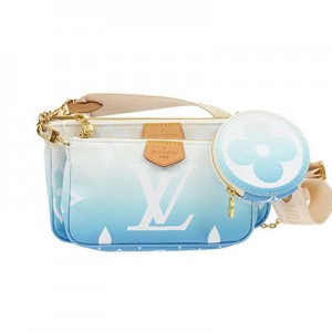 LOUIS VUITTON ルイヴィトン ショルダーバッグ ミュルティ ポシェット アクセソワール ブルー M57633
