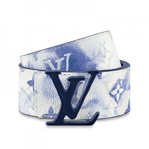 ルイヴィトン LOUIS VUITTON サンチュール・LVシェイプ 40MM リバーシブル 水彩画風 M0358U