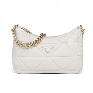プラダ Prada System ナッパレザー パッチワーク ショルダーバッグ 1BC157_2DMO_F0009_V_L9O