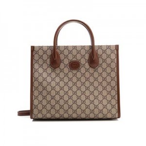 GUCCI グッチ GG スモール トートバッグ ベージュ/ブラウン 659983 92TCG 8563