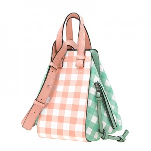 ロエベバッグ LOEWE バッグ レディース 2WAYハンド/ショルダーバッグ サーモンピンク [ハンモック スモールバッグ] 321 04 S35 7736