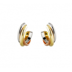 カルティエ トリニティ イヤリング ホワイトゴールド、イエローゴールド、ピンクゴールド B8017100