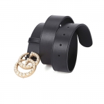 グッチ GUCCI パール ダブルG バックル レザー ベルト 453260 DLX1T 9094