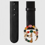 グッチ GUCCI ダブルG＆クリスタル バックル ベルト  513183 AP0IT 1093