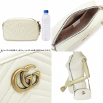 グッチ スモール ショルダーバッグ GG MARMONT レディース オフホワイト 448065 DTD1T 9022