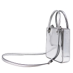 プラダ PRADA 2WAYバッグ スモール ブラッシュドレザー トート パテントレザー シルバー金具 1BA331