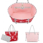 LOUIS VUITTON　ルイヴィトン ネヴァーフルMM　ジャイアントモノグラム　ルージュ　ピンク M44567