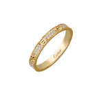 カルティエ LOVE リング、SM イエローゴールド、ダイヤモンド B4218000