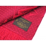 ルイヴィトンマフラー　LOUIS VUITTON　ヴィトン　LV　エシャルプ・ロゴマニア　ウール/シルク　フューシャ　M74743