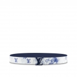 ルイヴィトン LOUIS VUITTON サンチュール・LVシェイプ 40MM リバーシブル 水彩画風 M0358U