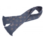 ルイヴィトン　マフラー　LOUIS VUITTON　ヴィトン　エシャルプ・ロゴマニア　シャイン　ウール/シルク　グリ　M70467