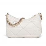 プラダ Prada System ナッパレザー パッチワーク ショルダーバッグ 1BC157_2DMO_F0009_V_L9O