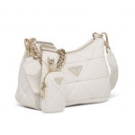 プラダ Prada System ナッパレザー パッチワーク ショルダーバッグ 1BC157_2DMO_F0009_V_L9O