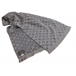 LOUIS VUITTON ルイヴィトン モノグラム マフラー 「エシャルプ・モノグラム クラシック」グレー ベージュ M78524