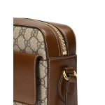 グッチ GUCCI ホースビット1955 スモールショルダーバッグ 645454 92TCG 8563 GGスプリームキャンバス ベージュ＆ブラウン