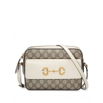 グッチ GUCCI ホースビット1955 スモールショルダーバッグ 645454 92TCG 9761 GGスプリームキャンバス ベージュ＆ホワイト