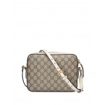 グッチ GUCCI ホースビット1955 スモールショルダーバッグ 645454 92TCG 9761 GGスプリームキャンバス ベージュ＆ホワイト