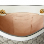 グッチ GUCCI パドロック GGスプリーム チェーントートバッグ PVC レザー ベージュ オフホワイト 479197 KHNKG 9761