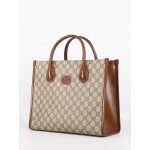 GUCCI グッチ GG スモール トートバッグ ベージュ/ブラウン 659983 92TCG 8563
