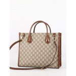 GUCCI グッチ GG スモール トートバッグ ベージュ/ブラウン 659983 92TCG 8563