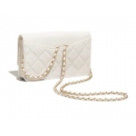 シャネル CHANEL チェーンウォレット ゴートスキン ホワイト AP2020 B05132 10601